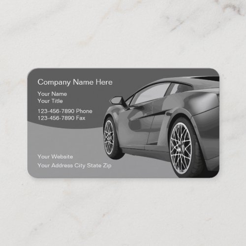 Cool Car Business Cards