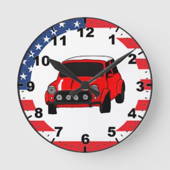 Cool Car Design Wall Clocks by yackerscreations at Zazzle