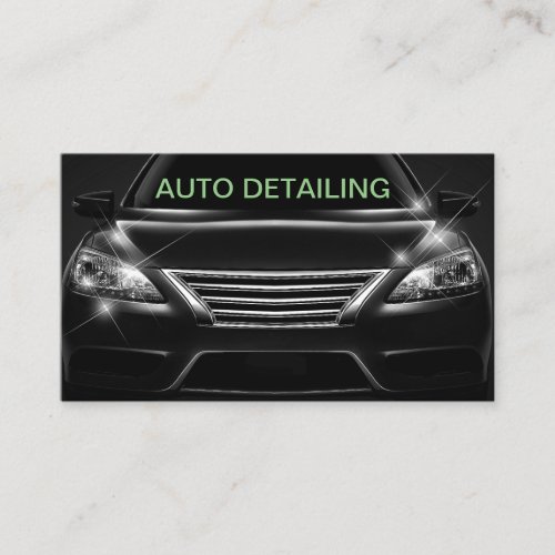 Cool Car Detailing And Cleaning Business Cards