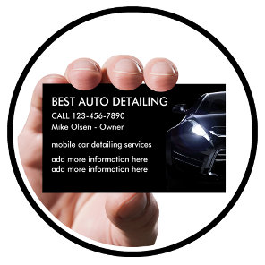 Cool Car Detailing Business Card