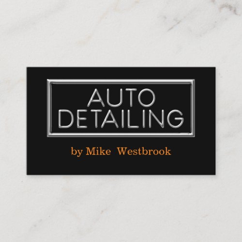 Cool Car Detailing Services Business Card