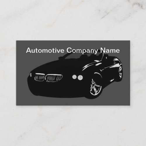 Cool Car Repair And Services Automotive Business Card