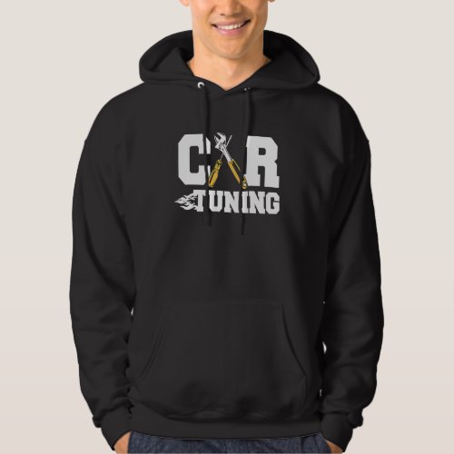 Cool Car Tuning Outfit Automobile Fans Mechanic  1 Hoodie