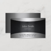 Cool Carbon Black Lawyer Business Card (Front/Back)