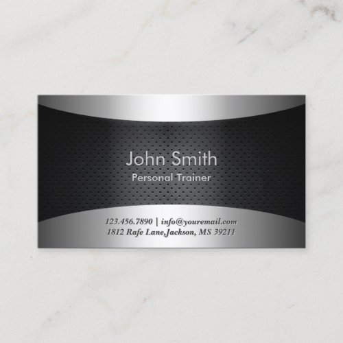 Cool Carbon Black Trainer Business Card