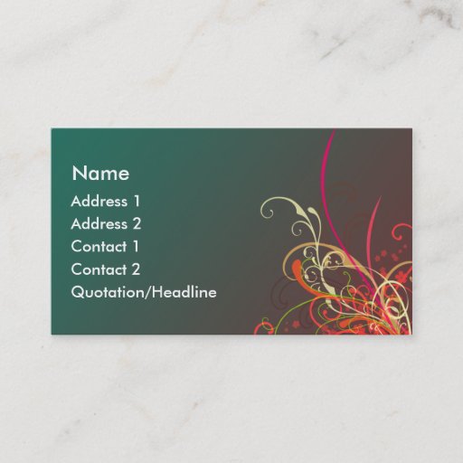 Customizable Cool card business card template