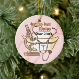 Cool Cardiac Care Nurse Ceramic Ornament