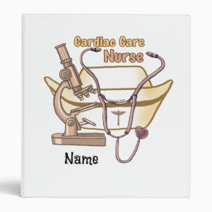 Cool Cardiac Nurse 3 Ring Binder