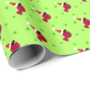 Cool Cardinal Christmas Holiday Fun Wrapping Paper