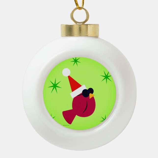Cool Cardinal Ornament (Front)