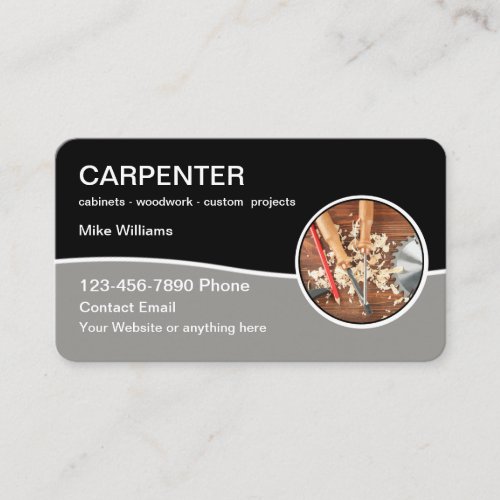 Cool Carpenter Theme Business Cards