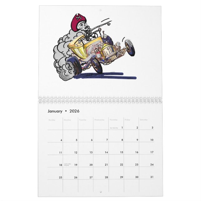CoOL CaRs and HOt RoDs Calendar (Jan 2026)