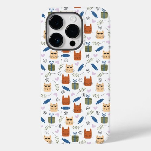 Cool Cartoon Cat Case_Mate iPhone 14 Pro Case