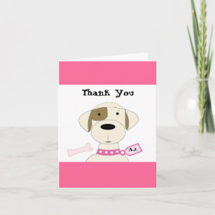 Personalized Funny Cartoon Dog Thank You Gifts on Zazzle