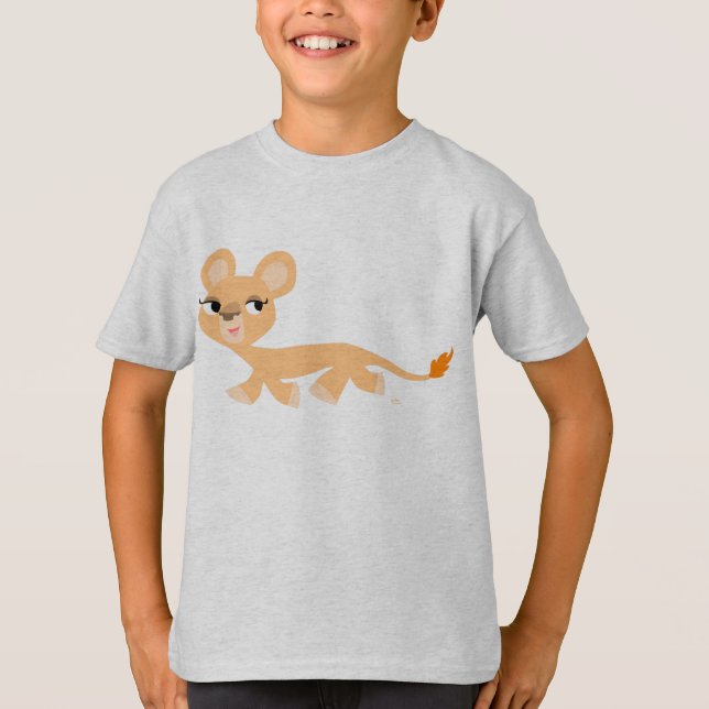 Cool Cartoon Lioness Children T-shirt (Front)