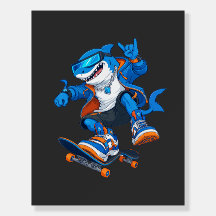 Cool Cartoon Shark Streetwear Tee