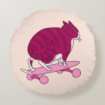 Cool Cartoon Style Cat With Pink Text