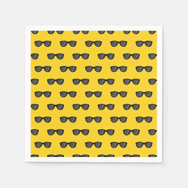 Cool Cartoon Sunglasses Napkins (Front)