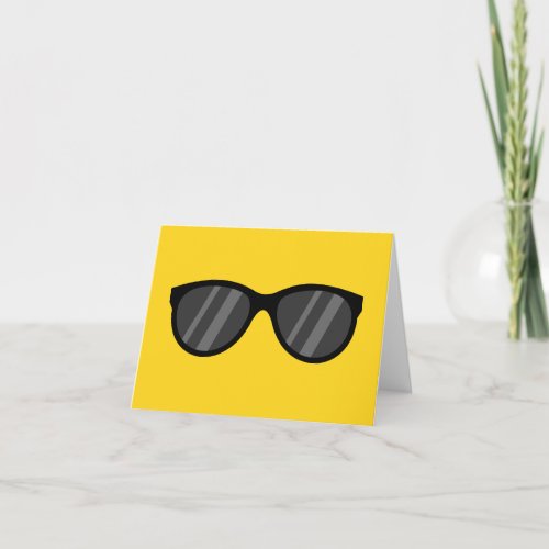 Cool Cartoon Sunglasses Thank You Card