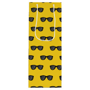 Cool Cartoon Sunglasses Wine Gift Bag