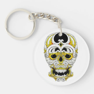 skull tattoo keychains zazzle skull tattoo keychains zazzle
