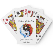 Cool cartoon tattoo symbol water fire Yin Yang