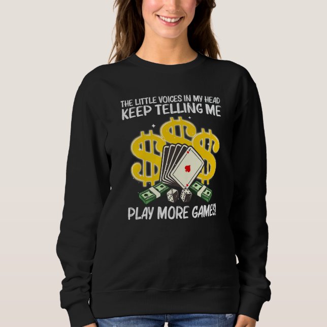 Cool Casino For Men Women Casino Gambling Gambler  Sweatshirt (Front)