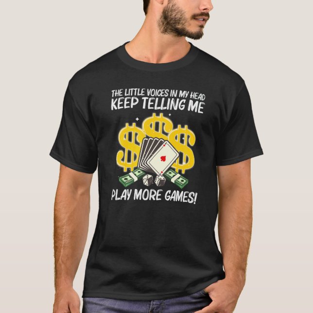 Cool Casino For Men Women Casino Gambling Gambler  T-Shirt (Front)