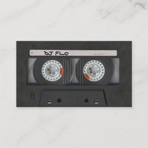 Cool Cassette Tape Business Cards for DJ's