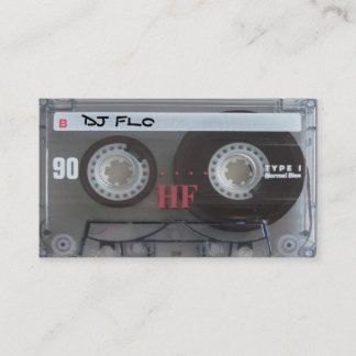 Cool Cassette Tape Business Cards for DJ's