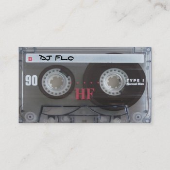 Cool Cassette Tape Business Cards For Dj's by eatlovepray at Zazzle