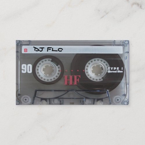 Cool Cassette Tape Business Cards for DJs