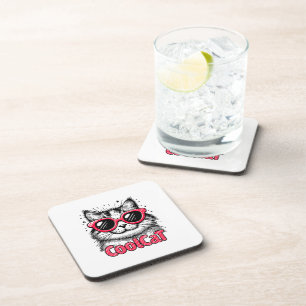 Cool Cat 1 Beverage Coaster