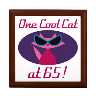 Cool Cat 65th Birthday Gift Box
