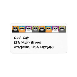 Cool Cat Address Label
