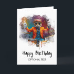 *~* Cool Cat AP91 Hip DRUMMER Birthday Card<br><div class="desc">(Search code AP91 to find similar items ) Easily Transfer to other Zazzle Products. Hip so very Cool Funny Kitty Cat playing the drums on this Energetically Enhanced HAPPY BIRTHDAY CARD. The HAPPY BIRTHDAY text and be changed for whatever you desire such as THANK YOU or CONGRATULATIOLNS YOU ARE INVITED...</div>