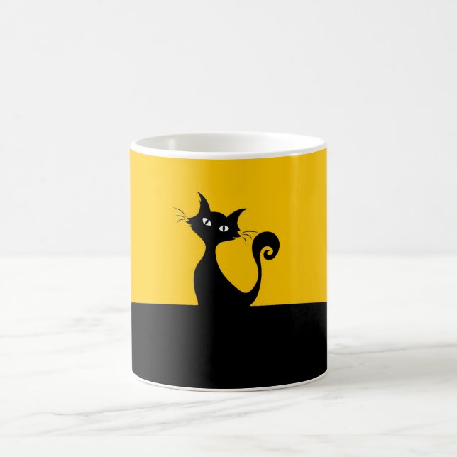 Cool Cat Artistic Coffee Tea Mug (Center)