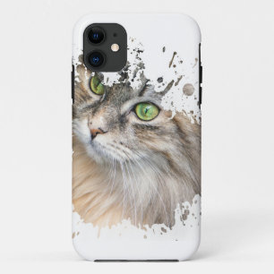 Cool Cat Artwork Best gift for cat lovers iPhone 11 Case