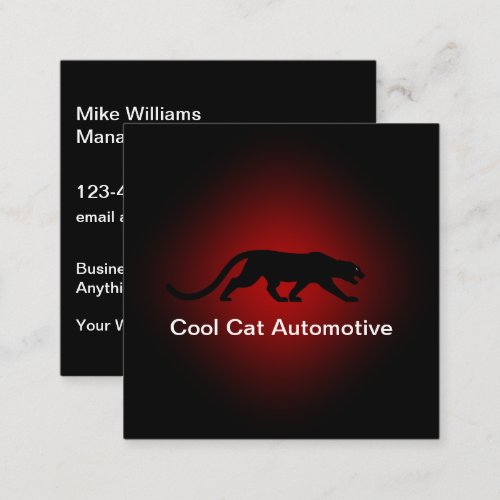 Cool Cat Automotive Business Cards