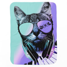 Cool Cat Baby Blanket