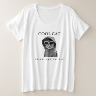 Cool Cat Black/white logo tee