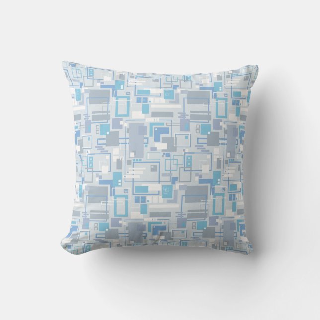 Cool Cat Blues Throw Pillow (Front)