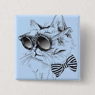 Cool Cat Button