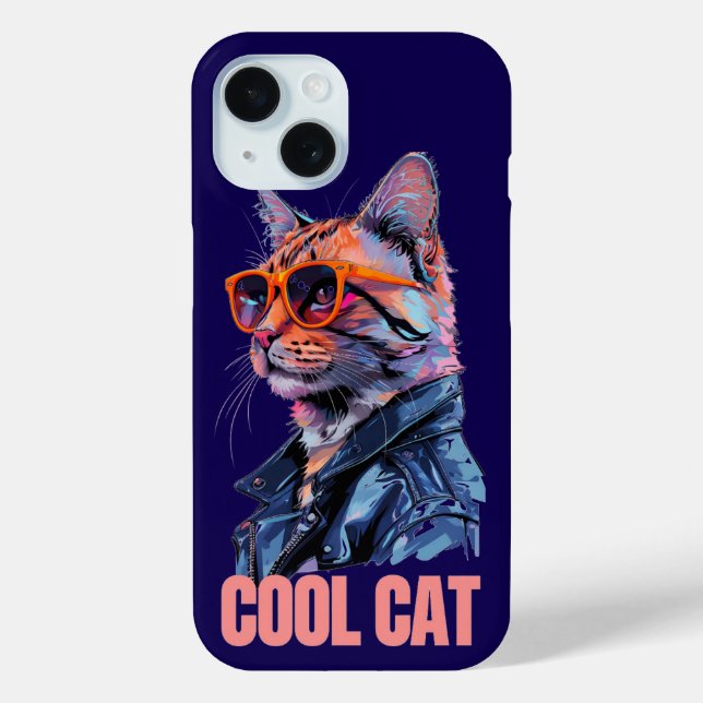 Cool Cat  Case-Mate iPhone Case (Back)