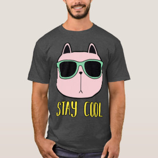 cool cat cat with eyeglass T-Shirt