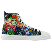 Cool Cat Converse Shoes (Left Shoe Inside)