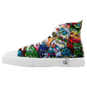 Cool Cat Converse Shoes (Left Shoe Outside)