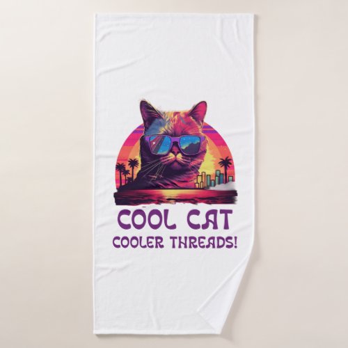 Cool cat cooler threads bath towel