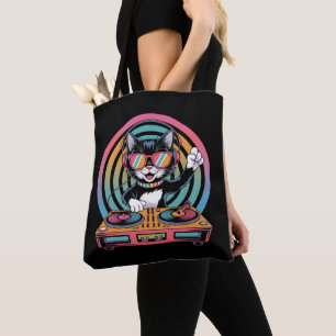 Cool Cat DJ Tote Bag
