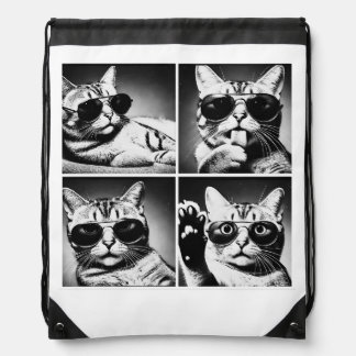  Cool cat Drawstring Bag
